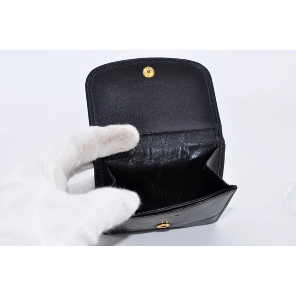 LOEWE Anagram Card Case Leather Black Used Authentic EUC - Picture 8 of 8